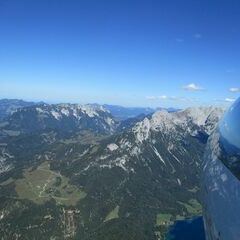 Flugwegposition um 13:09:09: Aufgenommen in der Nähe von Gemeinde Scheffau am Wilden Kaiser, Österreich in 2217 Meter